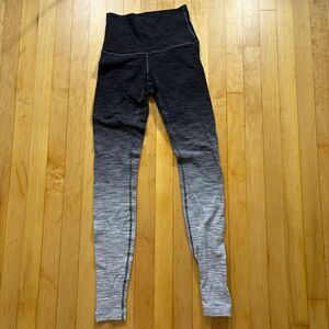 Lululemon Wunder Under Hi-Rise Tight Women's 8 Ombre Melange Space Dye Black 31"